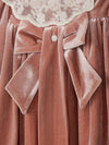 PATACHOU ABITO VELLUTO ROSA ANTICO PAP/VET4333283