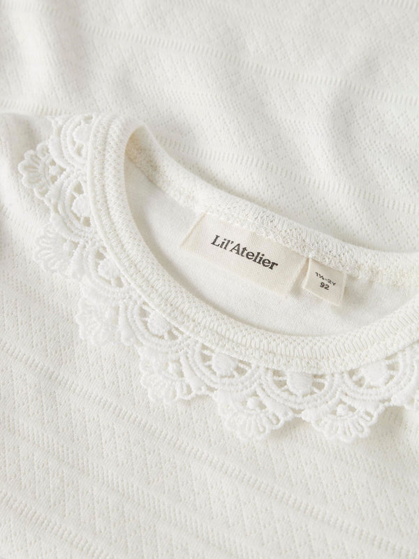 LIL ATELIER MAGLIA SLIM COCONUT MILK