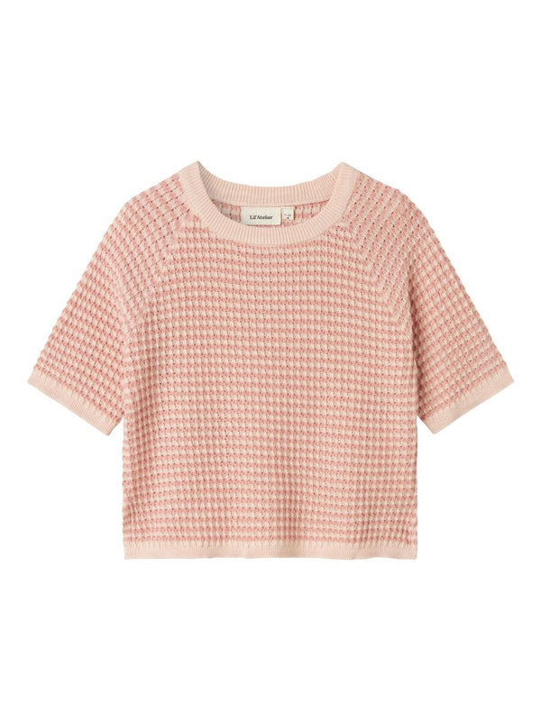 LIL ATELIER MAGLIA KNIT MISTY ROSE