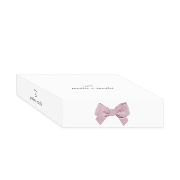 PASITO A PASITO SET MAGLIA IN TRICOT + CULOTTE + BODY BAMBULA ROSA 0-1 MESE