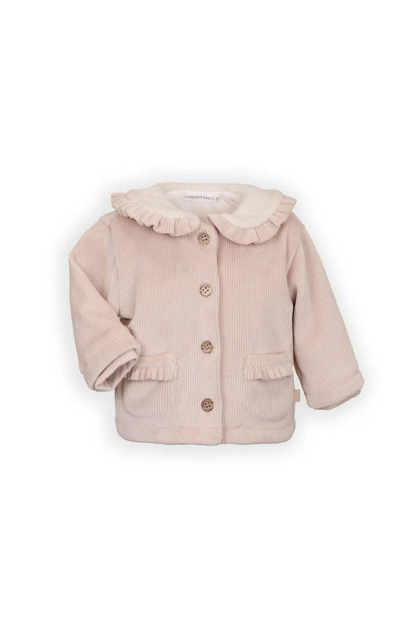 BAMBOOM GIACCA CURDEROYCON COLLO TEDDY VINTAGE PINK