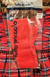 TUTTO PICCOLO SCAMICIATA TARTAN + CALZAMAGLIA ROSSA