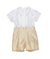 LE BEBè LBB5326 COMPLETO BATTESIMALE BIANCO ECRù