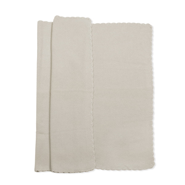 PASITO A PASITO COPERTA PER NEONATI IN TRICOT BEIGE
