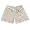 CHICCO PANTALONI CORTI IN TESSUTO JACQUARD BEIGE