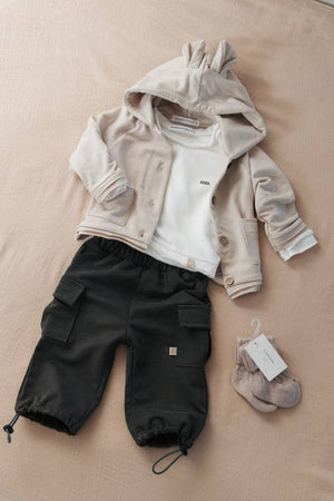 BAMBOOM CARDIGAN CON ORECCHIE SAND