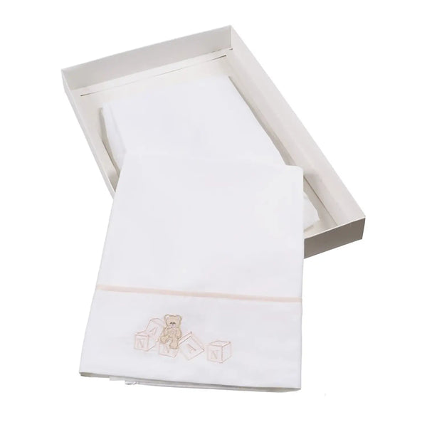 NANAN SET LENZUOLA CARROZZINA 3PZ DADINI ROSA