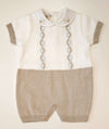 MARLù EK6115 PAGLIACCETTO FILO BIANCO /NOCE/CIELO