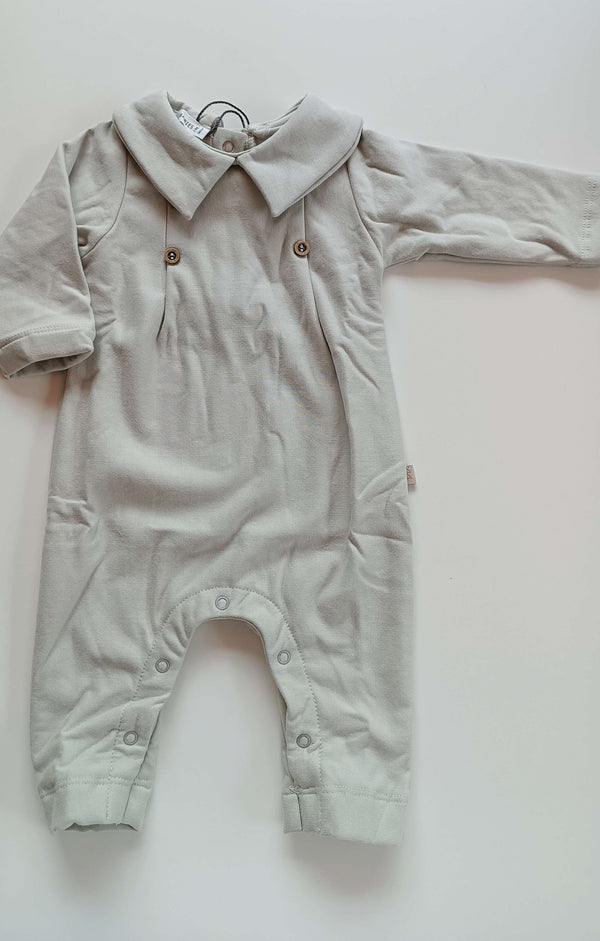 BAMBOOM TUTINA BIMBO CON COLLETTO ELEGANTE MOSS GREY