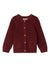LIL ATELIER CARDIGAN RUGGINE CON TASCHINE