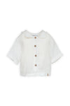BAMBOOM CAMICIA COLLO A FIORE OFFWHITE