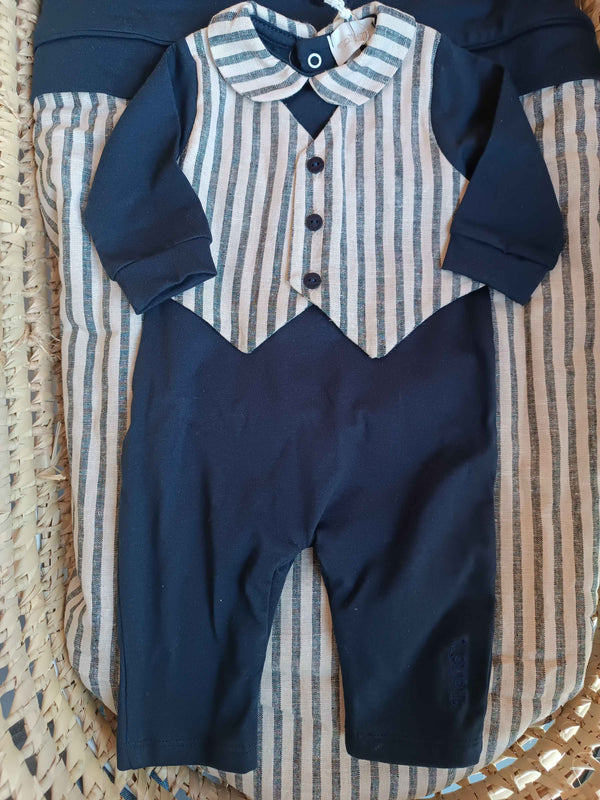 NANAN TUTINA APERTURA AVANTI BLU E GILET