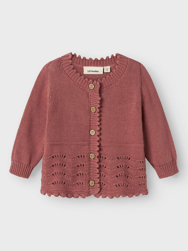 LIL ATELIER CARDIGAN WITHERED ROSE