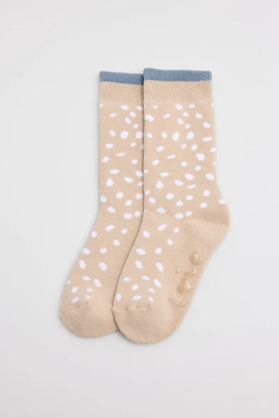 YSABEL MORA CALZINI ANTISCIVOLO BEIGE MACULATI 32582