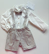 BARCELLINO COMPLETO CAMICIA BODY+SALOPETTE+PAPILLON 125513