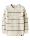 LIL ATELIER MAGLIA COCONUT MILK/STRIPS