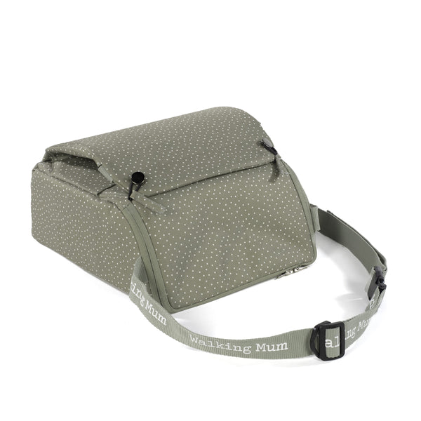 WALKING MUM SEGGIOLONE PORTATILE MUSCHIO POIS VERDE