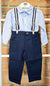 CHICCO COMPLETO CAMICIA+PANTALONE CON BRETELLE