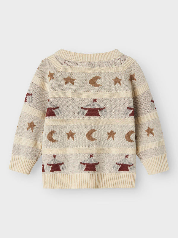 LIL ATELIER CARDIGAN TURTLEDOVE