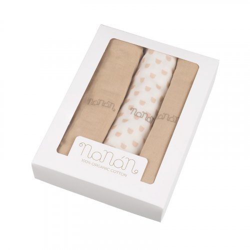 NANAN MUSSOLE 80X80 BEIGE 3PZ