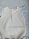 BABYGI COMPLETO VICHY AZZURRO BODY+CULOTTE VOLANT