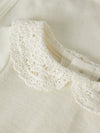 NAME IT BODY pura lana merino con colletto pizzo snow white