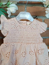 LIL ATELIER ABITO PIZZO SAN GALLO PEACH BLUSH