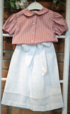 JO MILANO COMPLETO CAMICIA COTONE+PANTALONE LINO 100% BIANCO
