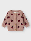 LIL ATELIER CARDIGAN MISTY ROSE