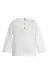 BAMBOOM MAGLIA CON COLLETTO WARM WHITE