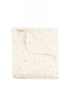 BAMBOOM Coperta culla 100X75 Nuvola - OLIVES NEUTRAL 415