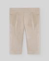PAZ RODRIGUEZ COMPLETO CAMICIA+PANTALONE VELLUTO BEIGE