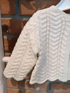 CONDOR CARDIGAN ZIGZAG TRAFORATO LATTE