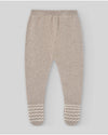 PAZ RODRIGUEZ COMPLETO COTONE/CASHMERE LAVORATO COLLO TONDO TORTORA