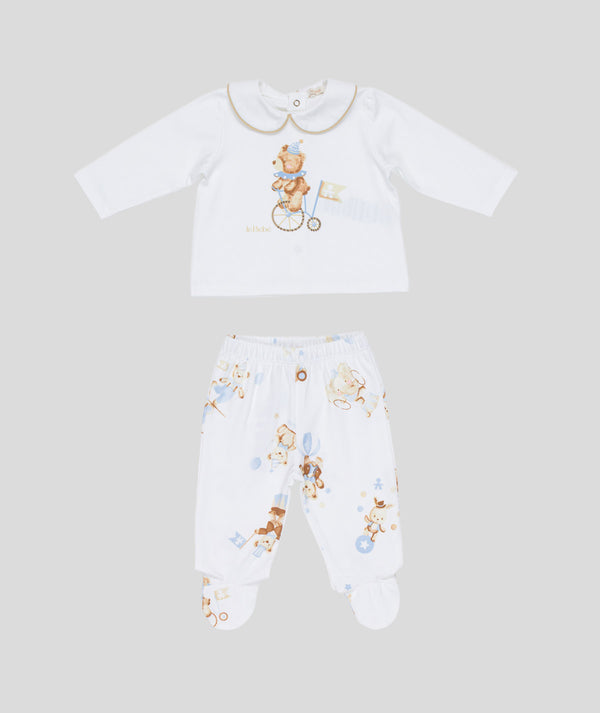 LE BEBè LBB5273 COMPLETO NEONATO BIANCA AZZURRA