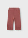 LIL ATELIER PANTALONE KNIT ANCLE WITHERED ROSE