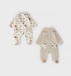 MINIBANDA 2 TUTINE CINIGLIA E CALDO COTONR MUCCA BEIGE H619