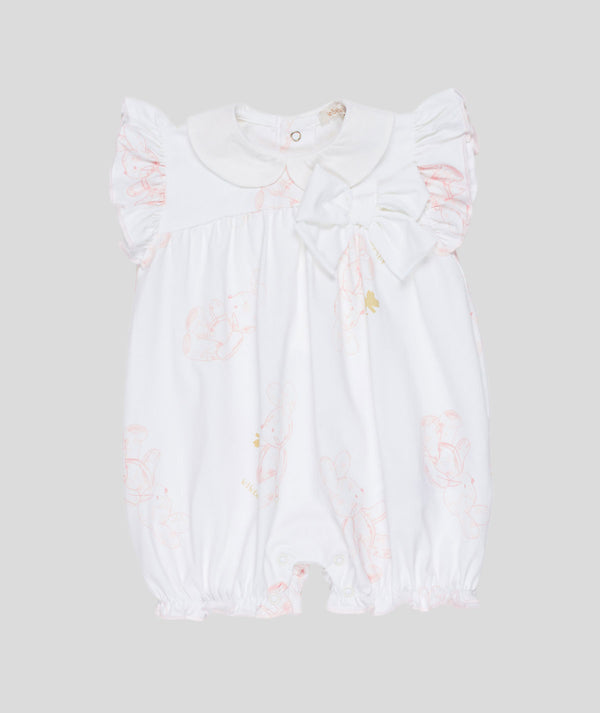 LE BEBè LBG6290 PAGLIACCETTO NEONATA BIANCO-ROSA