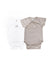 BAMBOOM BODY MEZZA MANICA 2PZ BIANCO CAMMELLO