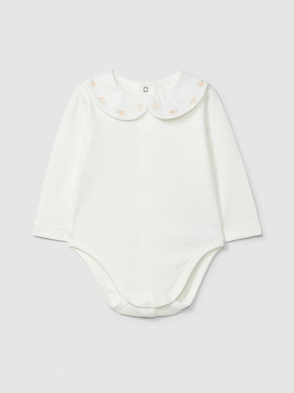 LARANJINHA BODY CON COLLETTO RICAMATOI6576M35