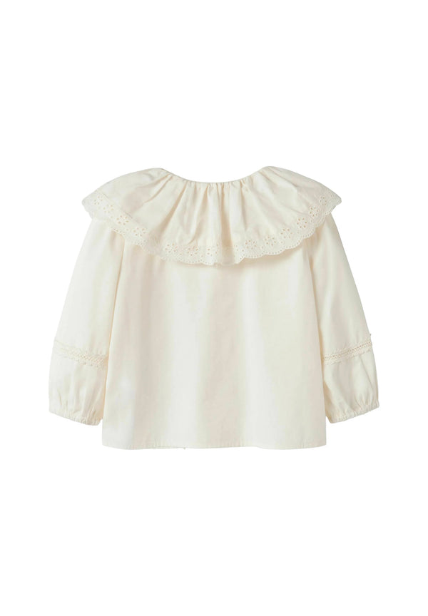 NAME IT CAMICIA CON COLLO E RICAMO ANTIQUE WHITE