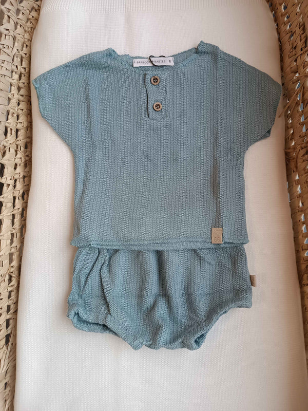 BAMBOOM TWIN SET MAGLINA SOFT PETROL