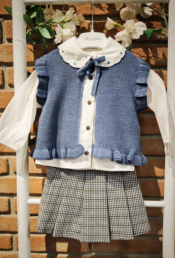 BARCELLINO COMPLETO 3PZ CAMICIA+PANTAGONNA +GILET AVIO 125214+125415A