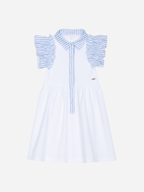 PATACHOU PAP/VET4233462 ABITO PIQUET BIANCO BLUE