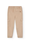 BOBOLI PANTALONE BEIGE CON TASCONI LATERALI 502030