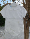 GRANLEI COMPLETO 2PZ CAMICIA E COULOTTE PANNA