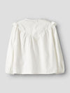 NAME IT CAMICIA LAVORATA 100% COTONE BIANCA