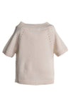 BAMBOOM CARDIGAN MANICHE CORTE SAND