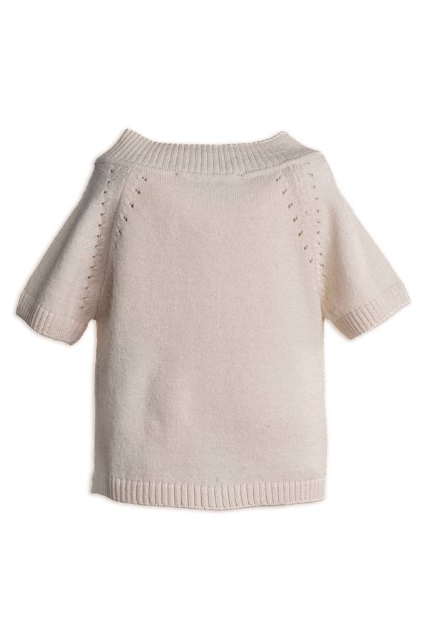 BAMBOOM CARDIGAN MANICHE CORTE SAND