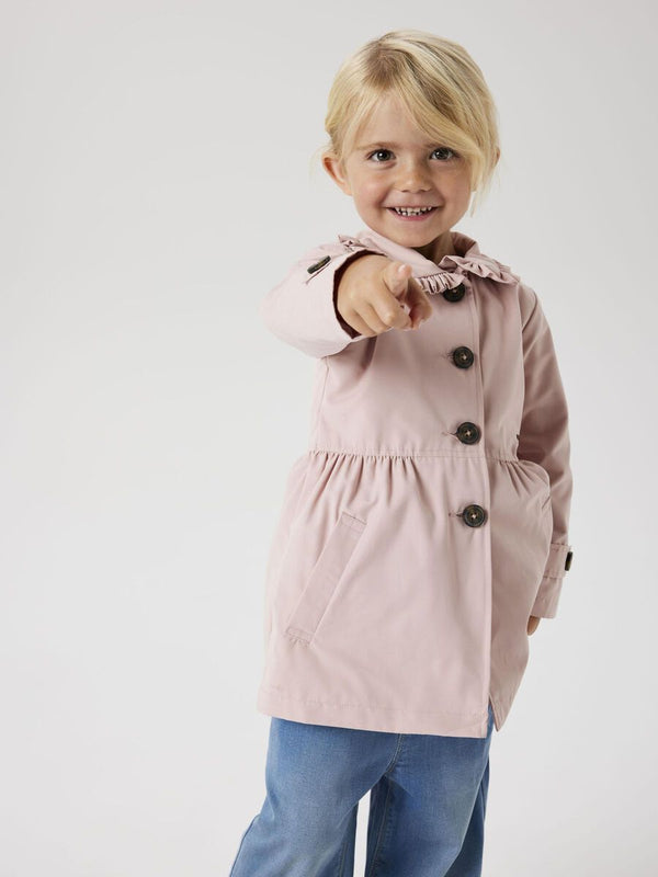 NAME IT TRENCH PALE MAUVE